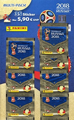 Panini 005903 FIFA World Cup Russia 2018 à Collectionner Multipack, 7 Booster