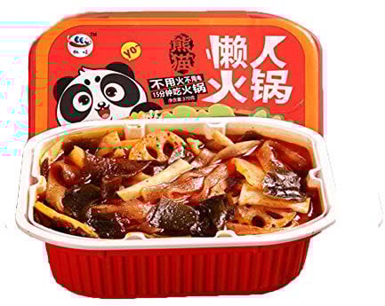 OR-RIGHT Convenient Micro Hot Pot Lazy Self-Cooking Self-Heating Instant Self-Service Fast Food Spicy Portable Hotpot(Vegetable)350gX1Pack方便微火锅懒人自煮自热即食自助速食麻辣便携网红小火锅(素菜)350gX1盒
