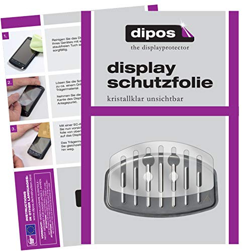 dipos 2x Displayschutzfolie klar für Krups EA 8105 Tropfblech | Passt perfekt, Ultra-Dünn, kratzfest, blasenfrei, Case-Friendly, hüllenfreundlich, Fingerprint-kompatibel, selbstklebend