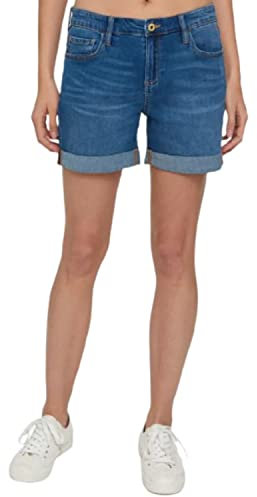 Tommy Hilfiger Damen Denim with Cuffs for Summer and Spring Jeans-Shorts, Cape Blue, 48