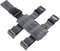 EXCELLENT ELITE SPANKER Taktisch Drop Beinholster Einstellbar Platform Molle Module Universal Tasche für linkes/rechtes Bein(Grau)