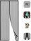 PENGXIN Porte Moustiquaire Magnétique, Rideau de Porte Anti-moustique, Fermeture Automatique, Installation Facile, Noir