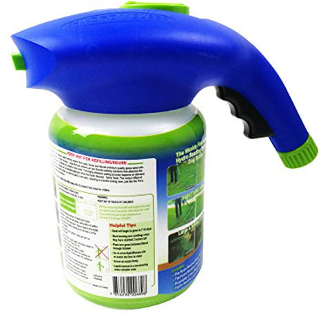 1 paquete de 1 sistema de césped, pulverizador de césped para jardín, hidrolíquido, sistema de siembra hidráulica, dispositivo de pulverización líquido para el cuidado de semillas