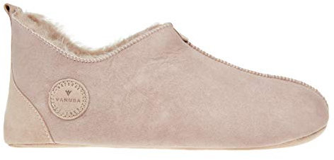 Vanuba Handgemacht Lammfell Hausschuhe Herren Oxford Hüttenschuhe 41 Beige