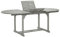 vidaXL Akazienholz Massiv Gartentisch mit Regenschirmloch Esstisch Holztisch Terrassentisch Gartenmöbel Tisch Balkontisch Grau 200x100x75cm