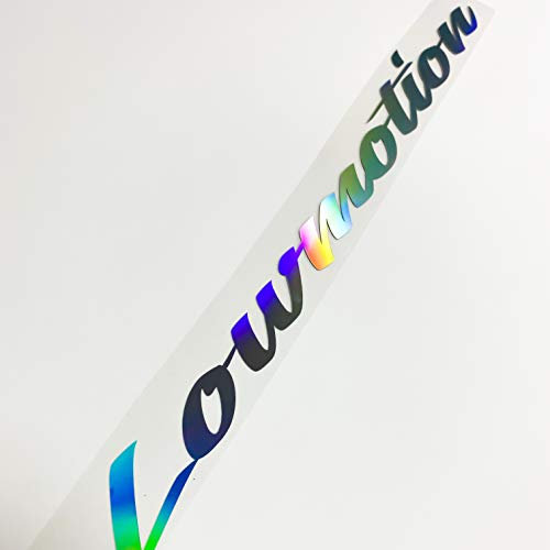 Got Stance Autoaufkleber 55cm Frontscheibe Oilslsick Silber glatt Tuningaufkleber Hologram schillernd Regenbogeneffekt Hologrammsticker