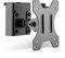 InLine Slatwall – Monitor Halterung kurz, Wandhalterung für das Slatwall System, Wand- oder Tischmontage, Schreibtisch Mount für 13-27 Bildschirm, VESA 75/100mm schwarz 23183A