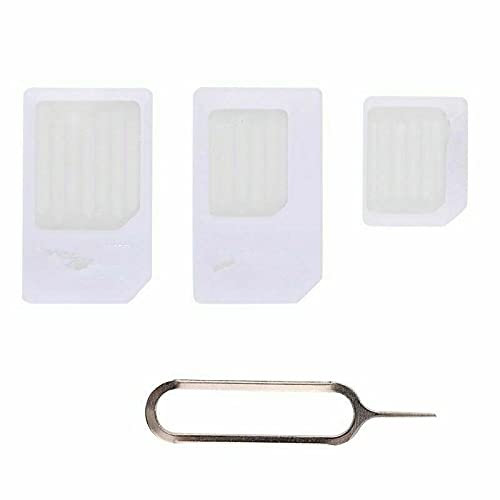 20 x Universal Nano Micro Mini Sim Card Adapter Converter Standard Sim Pin 3 in 1 For Mobile Phone iPhone Samsung Huawei Hea