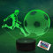 Lightzz Fußballgeschenke für Kinder, Fußball 3D Illusion Lampe Fußball Nachtlicht mit Fernbedienung + Touch 16 Farbwechsel + Timer Schreibtischlampen für Jungenzimmerdekoration