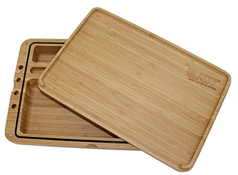 RAW Spirit Box Vassoio per Rollare Magnetico in Legno