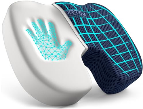 FORTEM Sitzkissen, Sitzpolster, Bürostuhlkissen, Memory-Schaum Schreibtischstuhl Kissen, Rutschfestes Sitzkissen für Gaming, Autositzkissen, Computerstuhlkissen, Waschbarer Bezug
