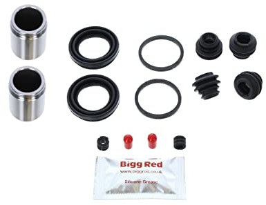 Bigg Red - Brake Caliper Piston Seal Repair Kit - Rear - Axle Set - Fits KASCO/MOBIS Single 34mm dia Piston Calipers - Compatible with,