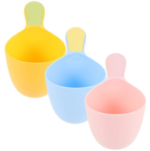 VILLFUL 3pcs Multi-Purpose Water Scoop Ladles for Bathing Portable Water Ladle and Bathing Watering Plants and Kitchen Use