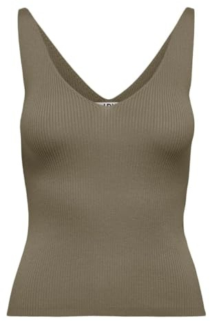 JDY Nanna Tanktop aus Netzstoff, für Damen, Braun, braun, M