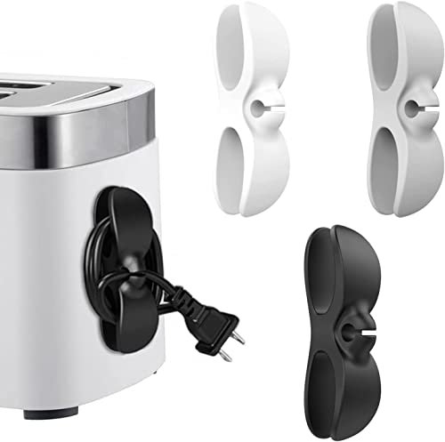3 Pcs Cord Organizer for Appliances Cord Winder Silicone Wall Self-Adhesive Electrical Appliance Cord Wrapper Holder Universal for Air Fryer,Pressure Cooker, Mixer, Coffee Maker,Toaster
