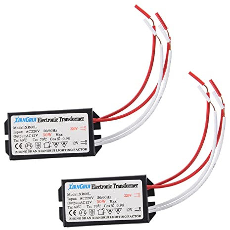 PURPLLE 2 X 50 W Transformador electrónico de 220 V A 12 V para Halógeno