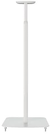 conecto Pied d'enceinte réglable en Hauteur pour SONOS One® et SONOS One SL®, Distance du Mur 25cm, capacité de Charge 3kg, Blanc