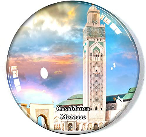 Casablanca Marokko Kühlschrankmagnet Kühlschrank Gefrierschrank Magnet Souvenir Dekoration Magnet Aufkleber Glas Basteln