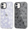 RUMDEY 2 Pack Cute Clear Cases for iPhone 11 6.1 Phone Case, Fashion Butterfly Design Cases Soft Silicone Slim TPU Shockproof Protective Fundas for Women Girls