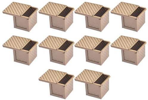 NIEI 10X Square Loaf Pan with Lid Toast Mold Bread Pan Pullman Loaf Pan with Cover Non-Stick Mini Water Square Toast Box