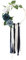 Künstliche Blumen Türkranz Deko, Künstliche Eukalyptus Rose Türkranz Girlande Hängende Blume Runder Wandkranz Dekoration, für DIY Geburtstag Hochzeit Party Wohnaccessoires Deko(Blau Weiß)