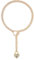 ADEMISHIA Women Slip Chian Necklace With Padlock, Punk Gothic Gold Cuban Chain Necklace With Heart-shape Lock Adjustable Lariat Y-Necklace For Women Size 24” 28” (Gold, 24)
