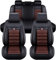 Auto Sitzbezüge Set für Audi A3 8P Q5 A6 C6 A4 A5 Sportback B7 8V C7 A1 B9 Rs4 5 6 7 R8 S5 S6 S7 S8 Q3, Autositzbezug Leder Schonbezüge Wasserdicht Sitzauflage Komplettset Zubehör