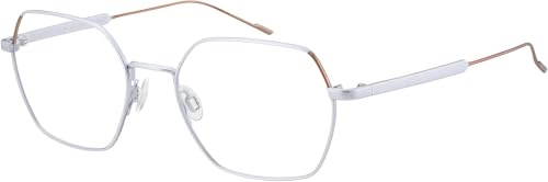 AD LIB Brille mit Sehstärke für Damen optional mit Sonnenbrillentönung oder Blaulichtfilter, Sechseckig, gefertigt aus Titan, Modell: AB3602-52-LG (inklusive Brillenetui)