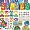 Tacobear Dino Party Mitgebsel Kindergeburtstag Gastgeschenke Junge mit Dino Maske Schnapparmband Schlüsselanhänger Mini Dinosaurier Ei Figuren Tattoos Geschenktüten Pinata Füllung Kinder Give Aways