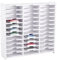 UNICRAFTALE Stempelkissenhalter Ink Pad Tray Organizer Rack 36 Gitter Aufbewahrungsbox Für Stempelkissen Weißer Stempelkissen Organizerhalter Für Schreibtisch Aufbewahrungsorganizer Für Stempelkissen