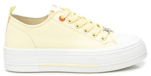 REFRESH - Zapatilla Mujer Amarillo - Calzado Cómodo y Versátil - Moda Casual - Modelo 17281704 (Talla 38)