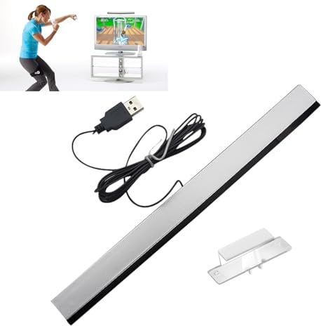 Wii Sensor Bar for Nintendo, Sensor Bar Compatible With Nintendo Wii, Wii - Sensor Bar, Wii U Console, Wii Sensor Bar, Replacement infrared IR Ray Motion Sensor Bar