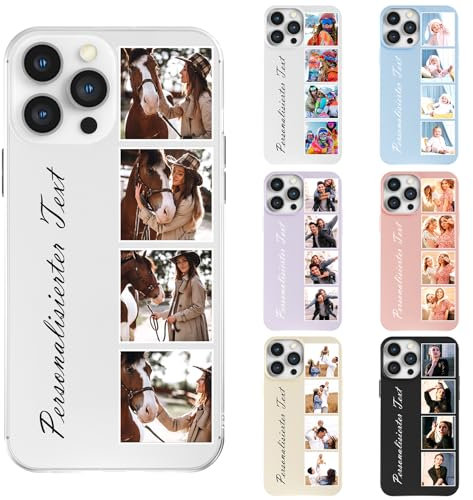LQGBFCLK Personalised Photo Phone Case for iPhone 14, Customised Phone Case With Picture Photo Text, Shockproof Scratch-Resistant Phone Cover, Customised Gifts Perfect for Family