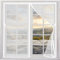 Moustiquaire pour Fenêtre 222 x 144 cm Moustiquaire Porte Fenetre Magnetique Universelle Transparente Fermeture Automatique Filet de Fenêtre pour Balcon Salon Patio, Blanc