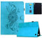 Funda Compatible con Tablet Fire HD 8 / HD 8 Plus (12/10ª generación, 2022/2020) - Funda de Cuero de Primera Calidad Smart Folio Case con Soporte y Billetera - Azul Cielo
