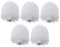 5Pcs Replacement Toilet Brush Heads with Firm Bristles for Deep Cleaning Durable Plastic Cleaning Accessories for Home Bathroom Office and More
