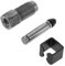BESTYASH Kit d'Accessoires pour Cric Hydraulique Horizontal de 2 Tonnes avec Piston Plongeur Soupape de et Roues Pivotantes pour Maintenance Automobile