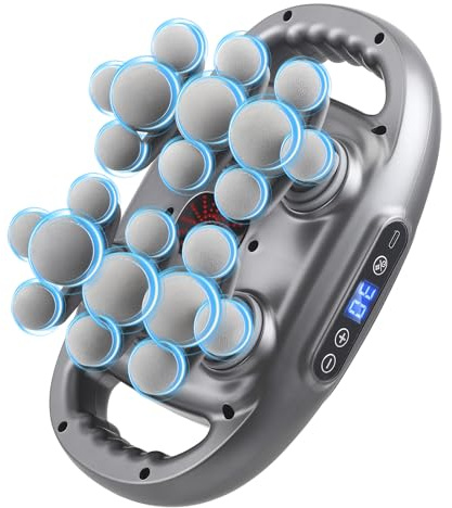 22 Head Massage Gun Set, 2025 Upgrade Massager, Neck Massager with 9 Modi und 9 einstellbare Geschwindigkeiten, geeignet, Arms, Waist, Back, Buttocks, Full Body