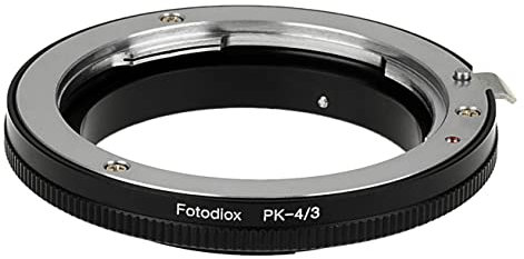 Fotodiox Lens Mount Adapter, Pentax K/PK Lens to OM 4/3 (Four Thirds) Mount Camera Adapter, for Olympus E-3, E-5, E30, E-620, E-600, E-520, E-510, E-450, E-420, E-410,E-400,E-300, Panasonic Lumix DMC-L10, L1