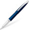CROSS ATX 885-37 Refillable Click-Off Cap Metal Gel Ink Rollerball Pen, Fine Point, includes Premium Gift Box and Black Rollerball Cartridge, 1 Pack, Translucent Blue Lacquer