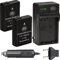 BM Premium (2-Pack) ENEL14, EN-EL14, EN-EL14A Battery and Charger Kit for Nikon Coolpix P7000, P7100, P7700, P7800, D3100, D3200, D3300, D5100, D5200, D5300, DF Digital SLR Camera + More!!