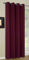 Vorhang Blickdicht Schal, Matte unifarbene Gardine mit Ösen. Material aus Microsatin Micofaser-Gewebe. 245x140, Bordeaux, 20405