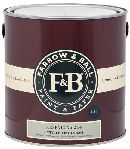 Farrow & Ball Estate Emulsion Farbe 2.5 Liter Arsenic 214 Matt