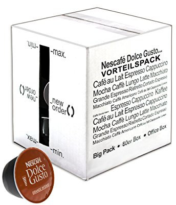 80 x Nescafé Dolce Gusto Caffè Grande Intenso, Fort, Café, Capsule de Café, Paquet Grand Format, 80 Capsules