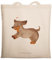 Mr. & Mrs. Panda Tragetasche Hund Dackel - Geschenk, süß, Hundemotiv, Herz, Badetasche, Strandtasche, Hunde, Jutebeutel, Hundebesitzer, Einkaufstüte,