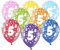 10 kunterbunte Luftballons 5. Geburtstag Made in EU Ballons 5. Geburtstag Junge Mädchen Ballon Zahl 5 Metallic 30cm