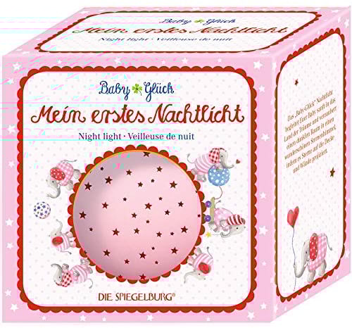 Die Spiegelburg 15282 Nachtlicht Sternenhimmel BabyGlück, rosa (Elefant)