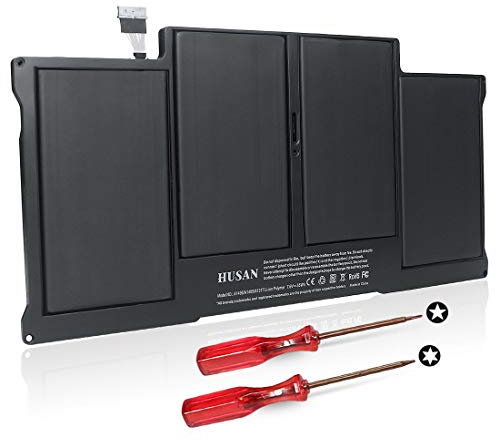 HUSAN A1496 Replacement Battery for MacBook Air 13'' A1466 (Mid 2012, Mid 2013, Early 2014, Early 2015, 2017) A1369 (Late 2010, Mid 2011), fits A1496 A1377 A1405 (7.6V 7200mAh)