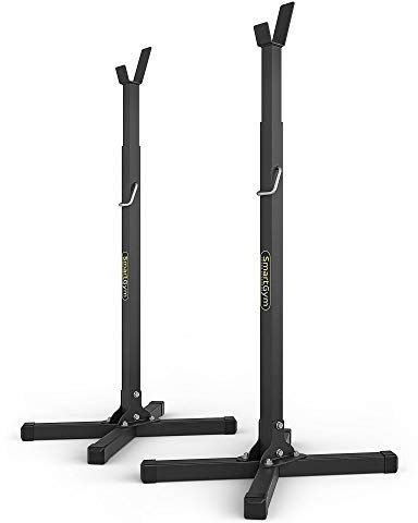 Marbo Sport, Kniebeugenständer Für Langhanteln (2 Stück) SG-10, Squat-Rack, Langhantelablage, Verstellbare Hantelbank Kraftraining Langhantel Sports, Fitness, Hantelablage, Schwarz