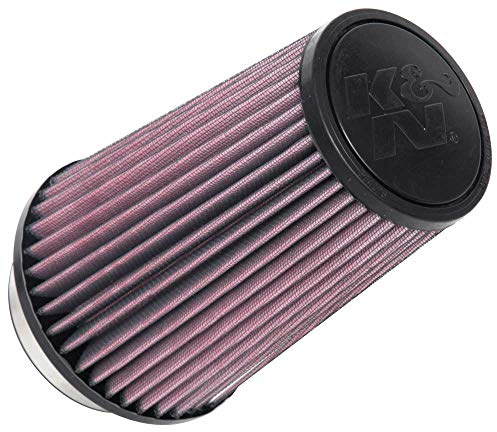 K&N Universal Clamp-On Air Filter: High Performance, Premium, Washable, Replacement Filter: Flange Diameter: 3.5 In, Filter Height: 8 In, Flange Length: 1.25 In, Shape: Round Tapered, RU-1045
